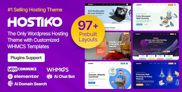 Hostiko v94.4.5 - Hosting WordPress & WHMCS Theme