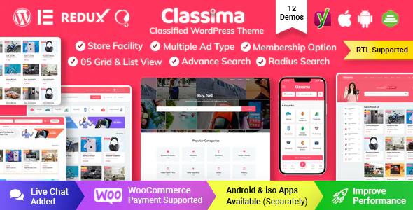 Classima v2.13.3 - Classified Ads WordPress Theme