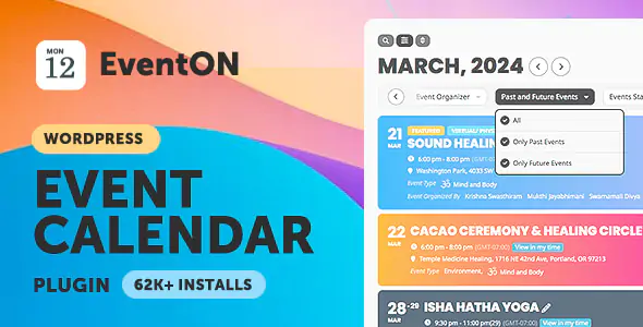 EventON v5.0 - WordPress Virtual Event Calendar Plugin