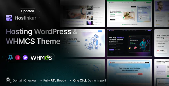 Hostinkar v1.0.3 - Hosting WordPress & WHMCS Theme