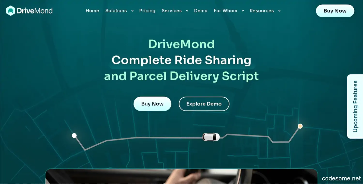 DriveMond v3.0 - Ride Sharing & Parcel Delivery Solution Scripts