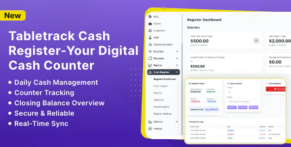 Cash Register Module for Tabletrack 1.0.15